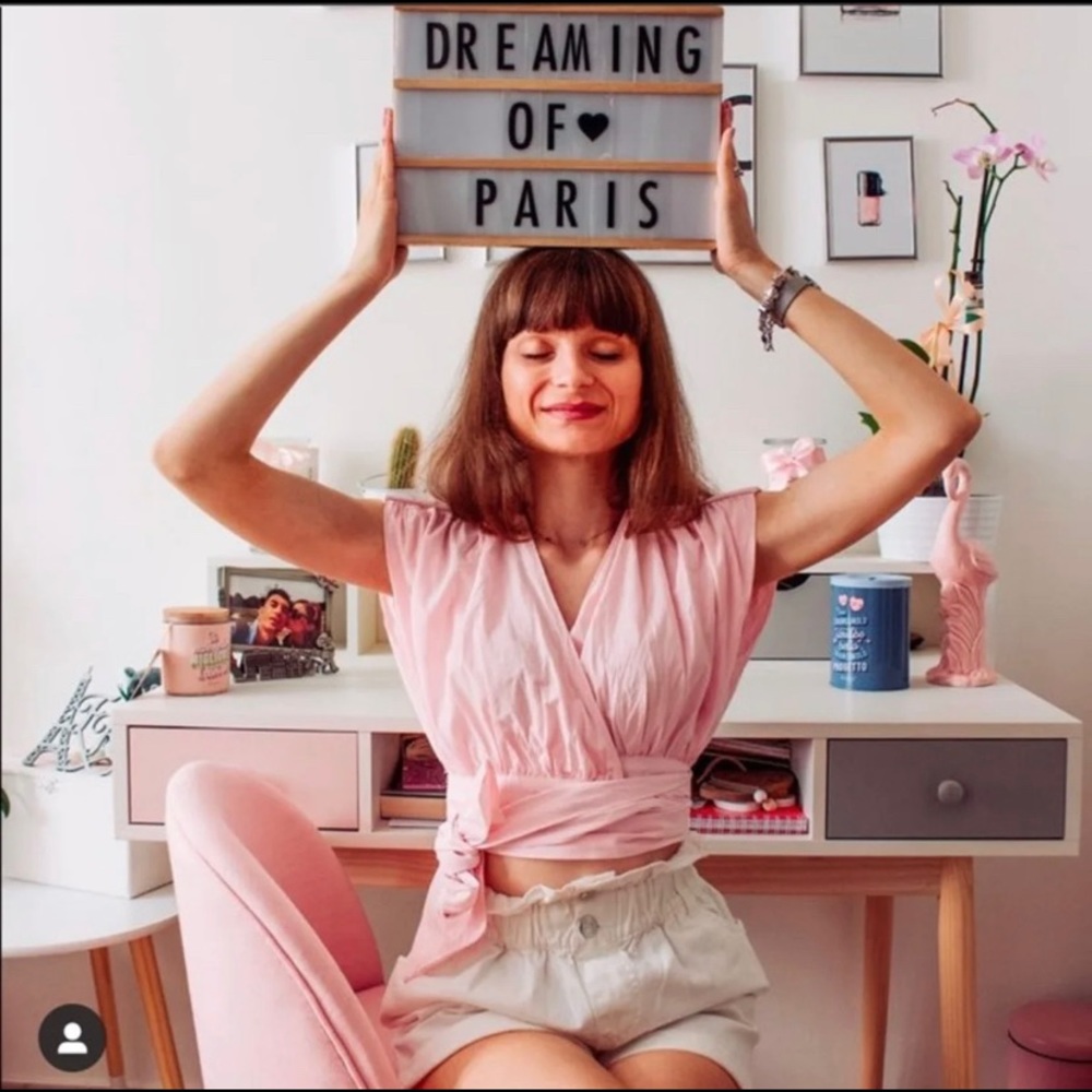 Zara pink cotton poplin shirt! Blogger fave.